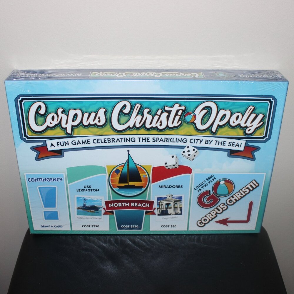 3/$88❤️CORPUS CHRISTI OPOLY board game Late For The Sky Monopoly-style